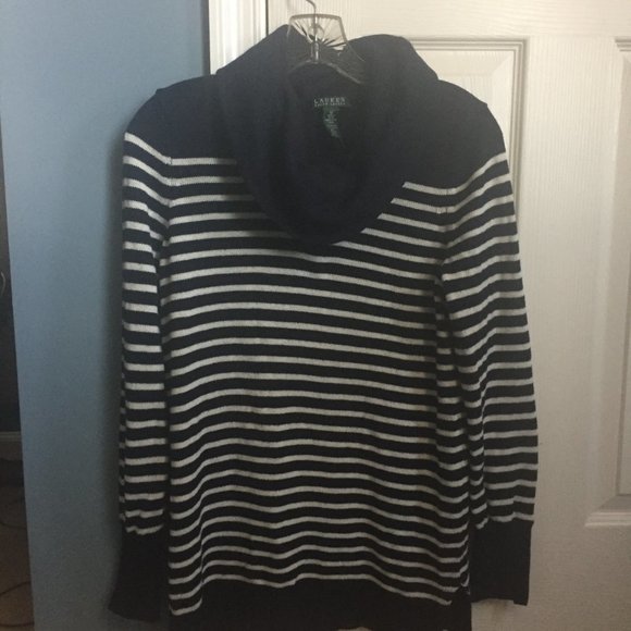Navy blue striped sweater - Picture 3 of 4